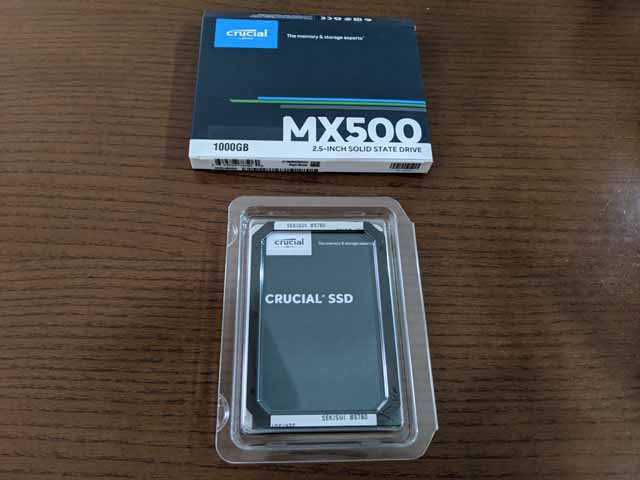 Crucial MX500 1TB 2.5インチ　内蔵SSD